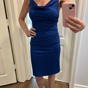 Nicole Miller royal blue cocktail dress - size 4